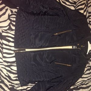 Lightweight navy blue winter jacket